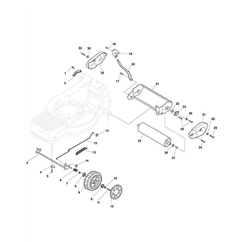 Mountfield M554-ES (2010) Parts Diagram, Page 1