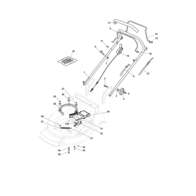 Castel / Twincut / Lawnking XA55MBSE (2010) Parts Diagram, Page 9