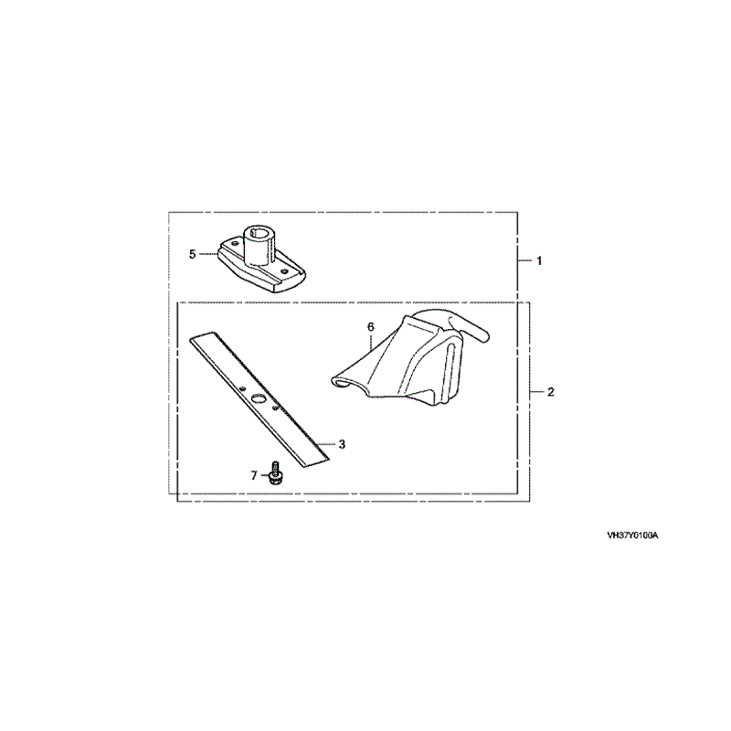 Honda Izy HRG 465 SD Lawnmower (HRG465C3-SDE-MADF) Parts Diagram, MULCHING KIT 