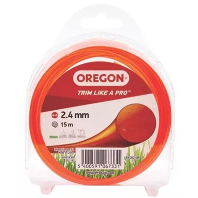 Oregon 2.4mm Orange Round Line 15m - 69-362-OR 