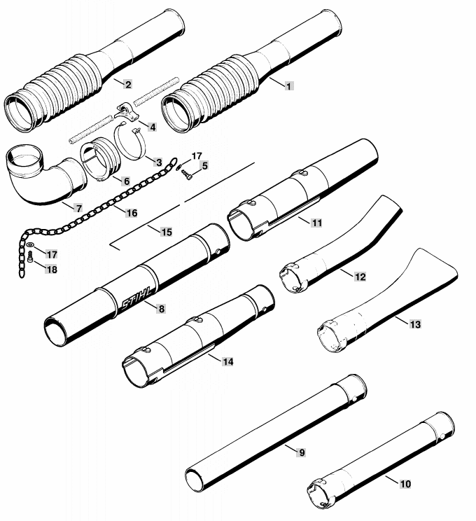 Pleated Hose
