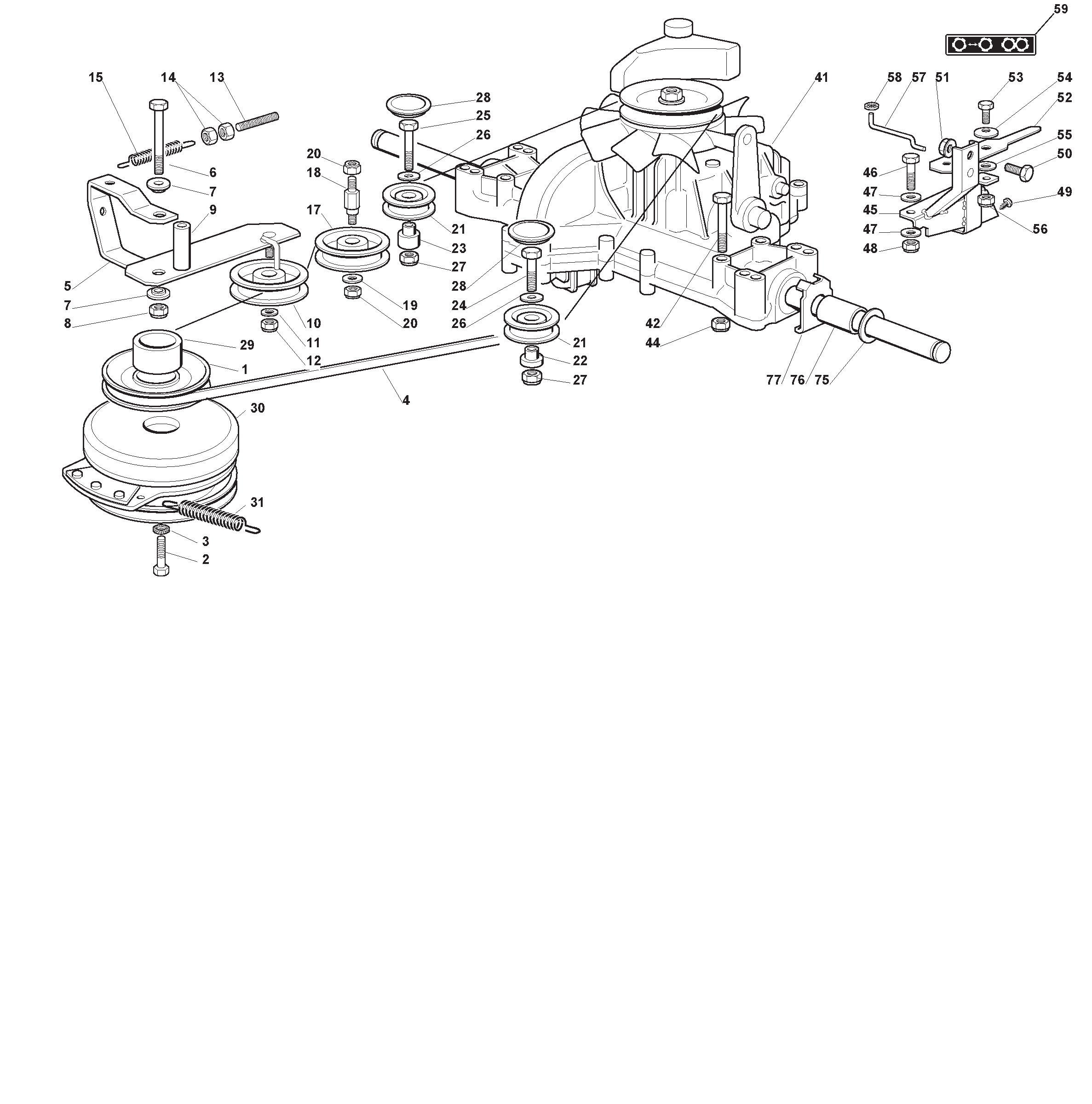 TT Transmission with Warner Electromagnetic Clutch