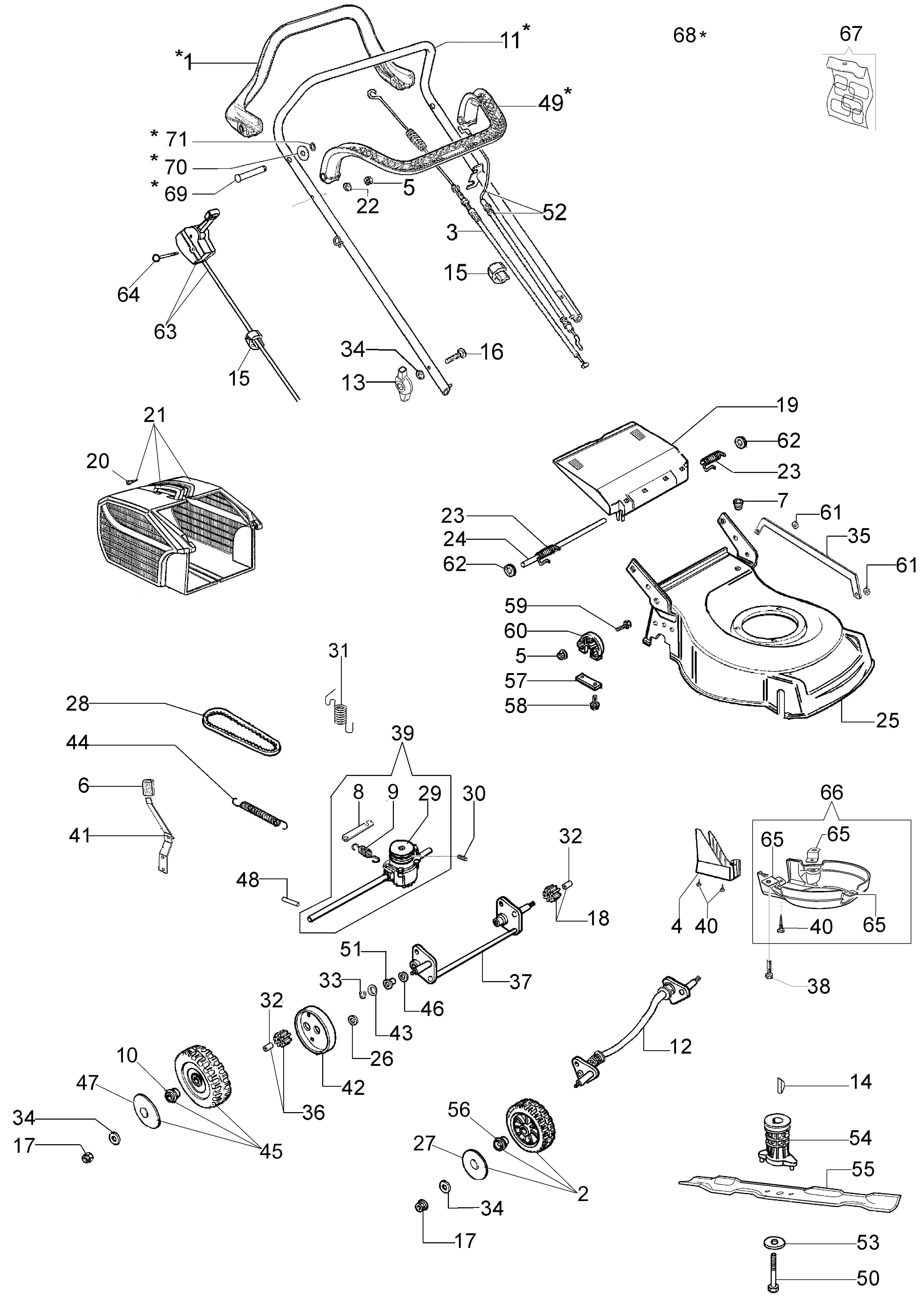 Illustrated parts list