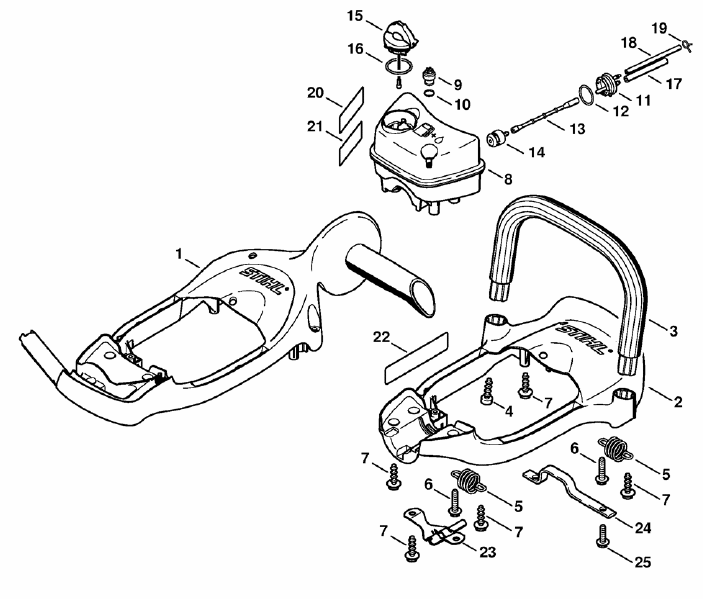 Handle Frame - Fuel Tank