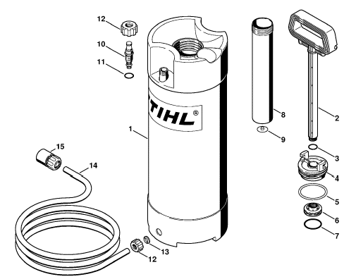 Pressurized water tank (28.2010)