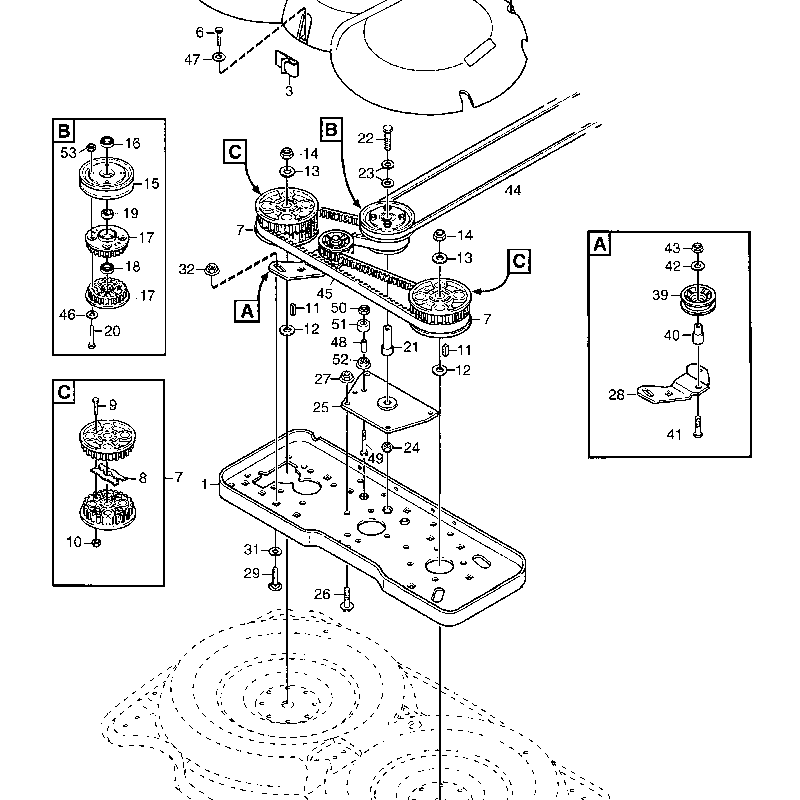 Mountfield 4155H Ride on 01 2005 Parts Diagram Page 12 mountfield-4155h-ride-on-01-2005-parts-diagram-page-12