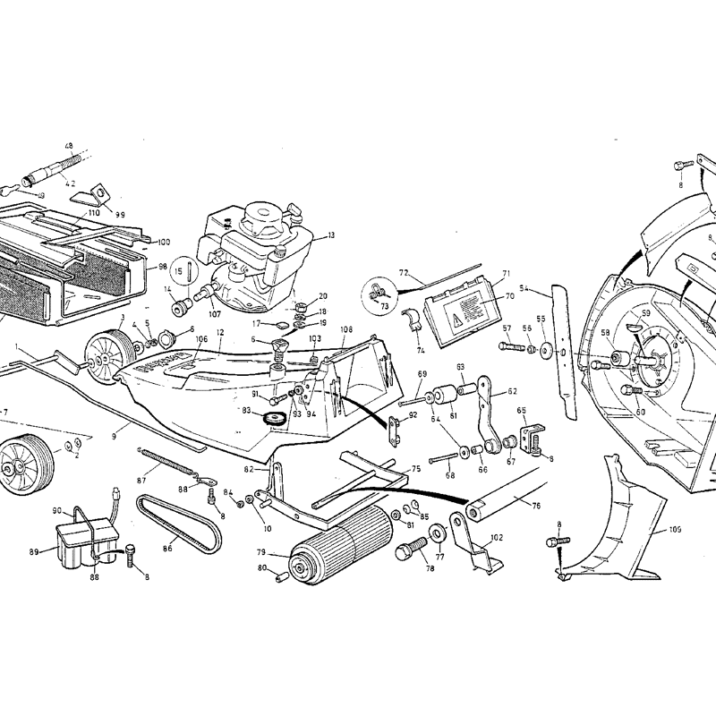 Mountfield MP84112 (01-1996) Parts Diagram, Page 1
