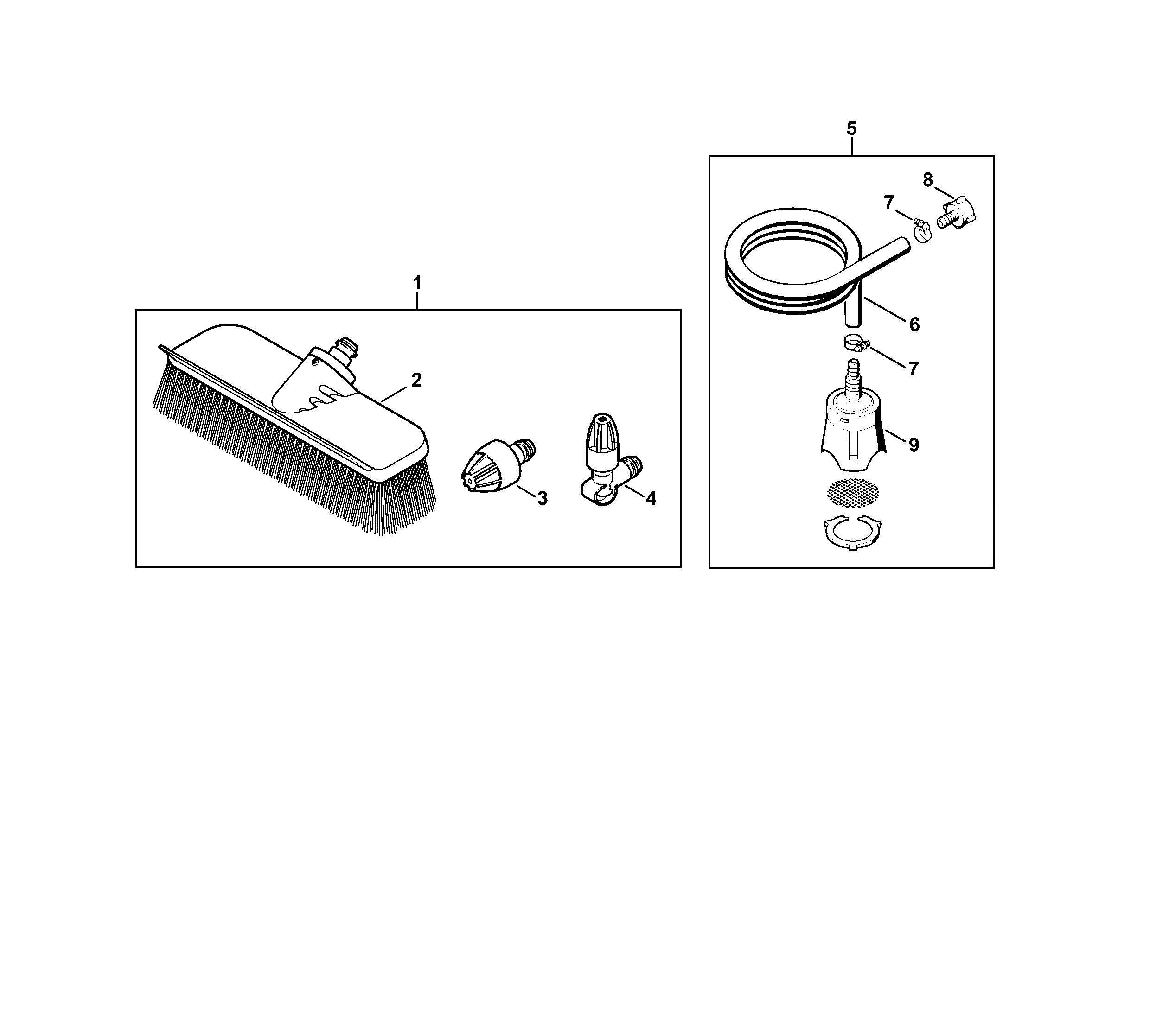 Washing brush, Suction hose # 06/2019