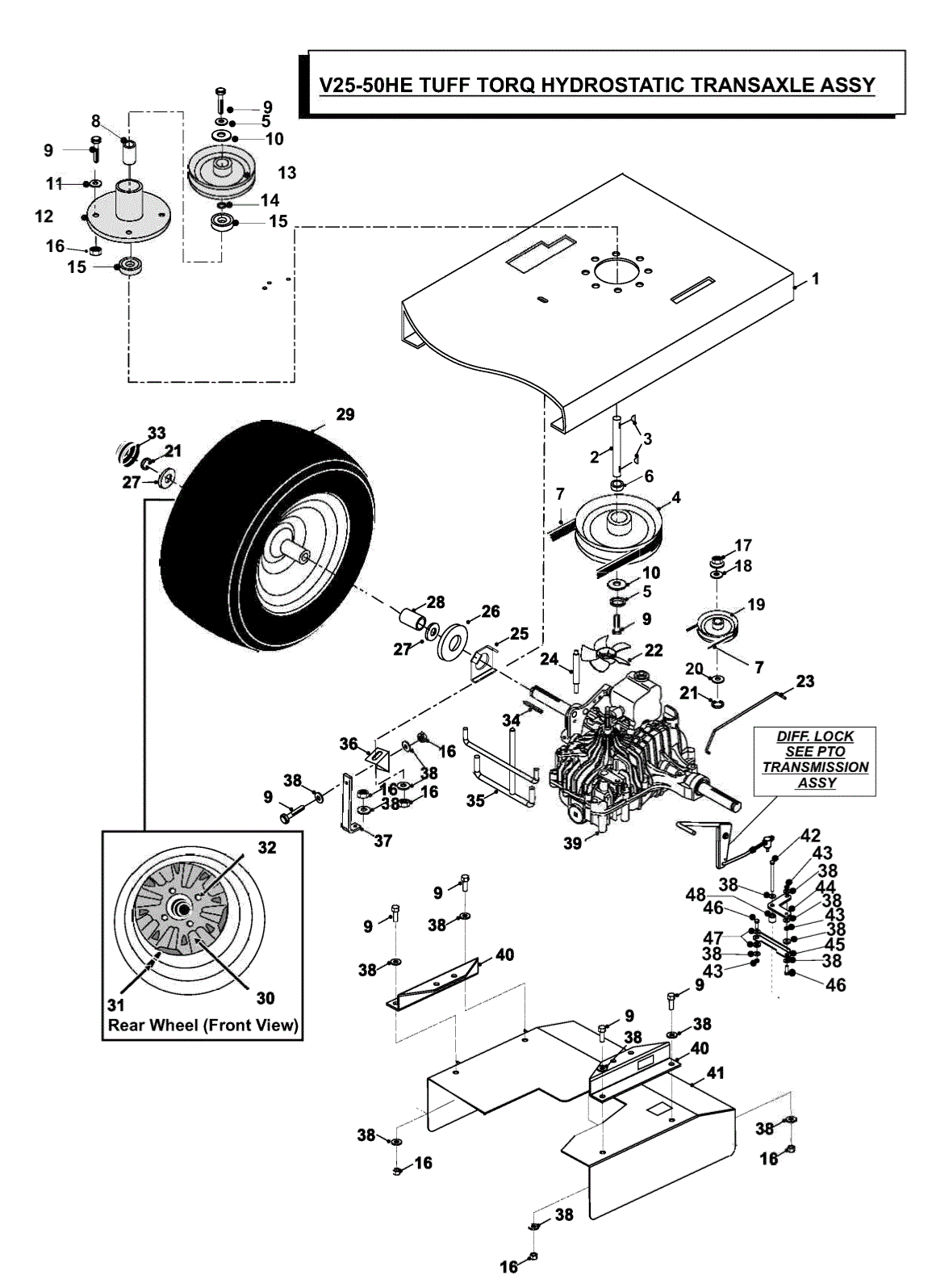 Tuff Torq Axle Assy