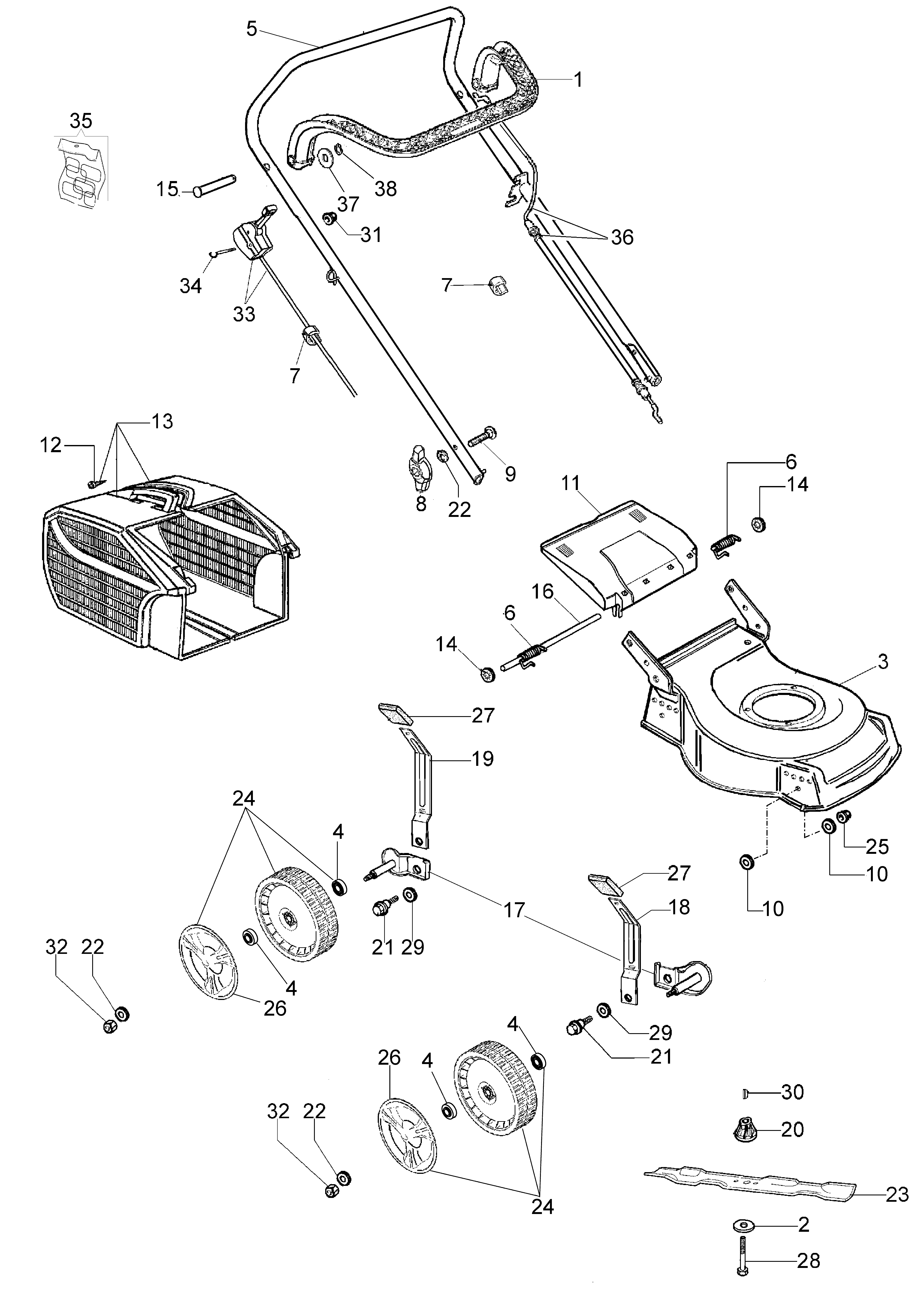 Illustrated parts list