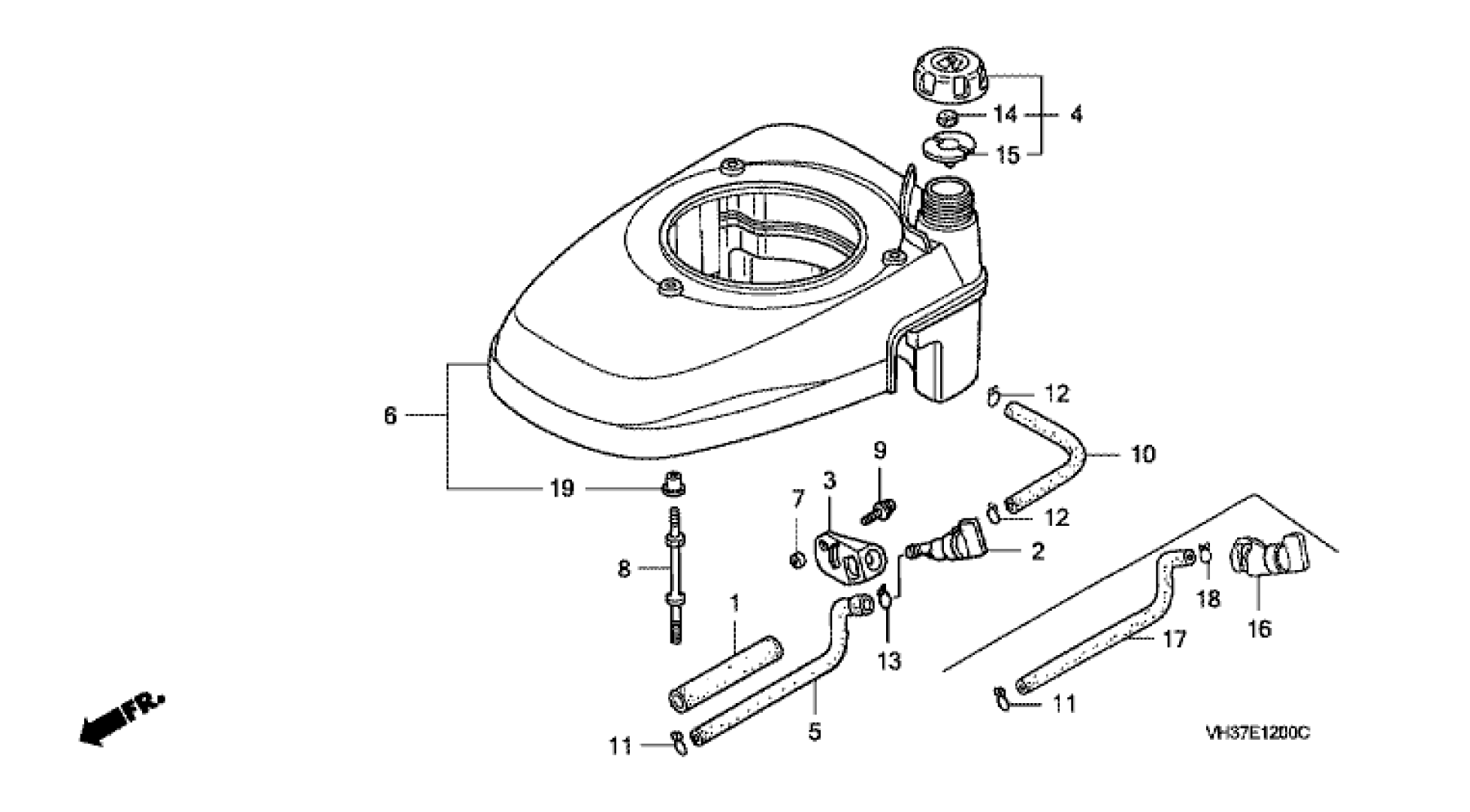 FAN COVER & FUEL TANK