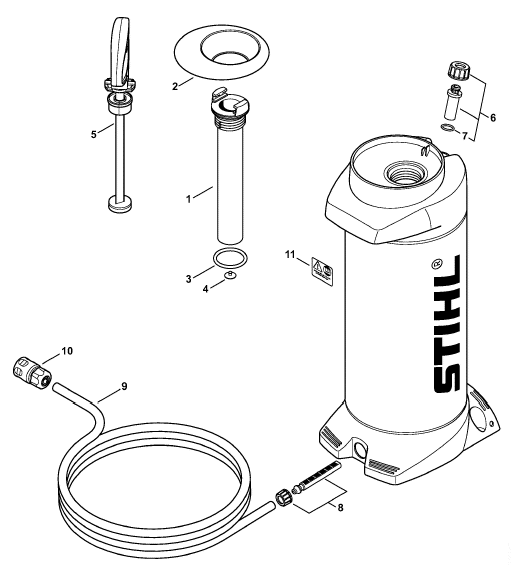 Pressurized water tank