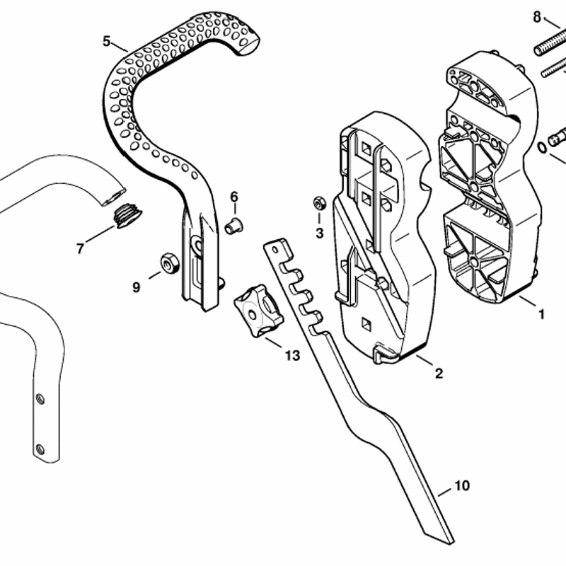 Stihl MM 55 C-E Z Multi Tool Engine (MM 55 C-E Z) Parts Diagram, Flange