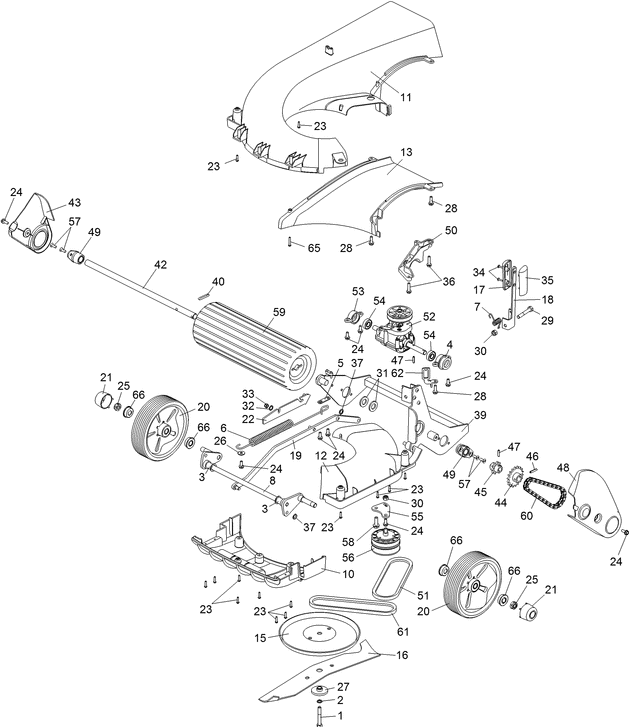 Rear Roller Assembly