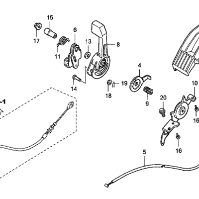 THROTTLE LEVER & CABLE