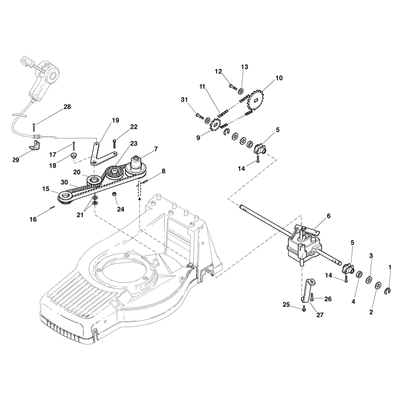 Mountfield M554R (2009) Parts Diagram, Page 4