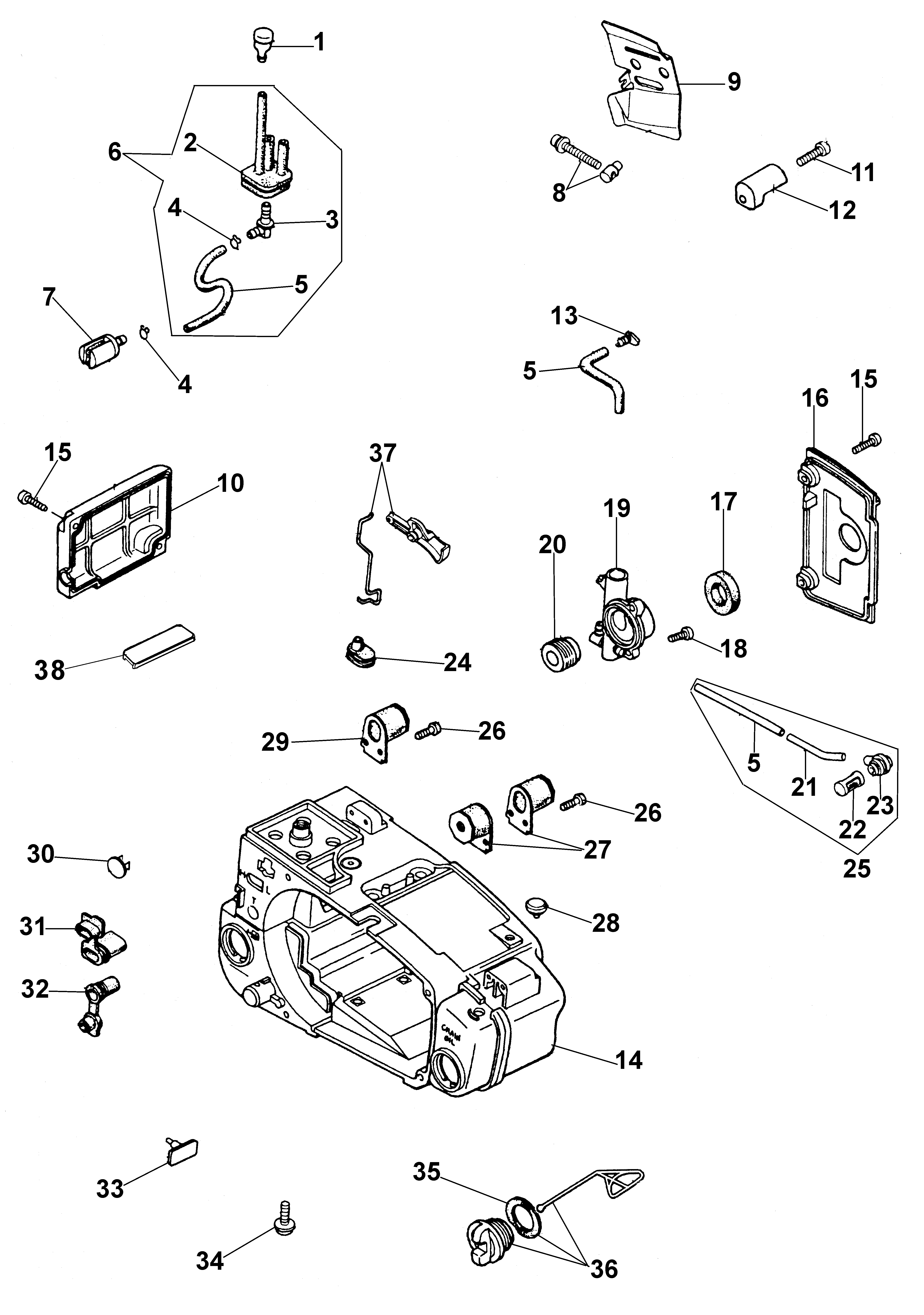 Crankcase assy