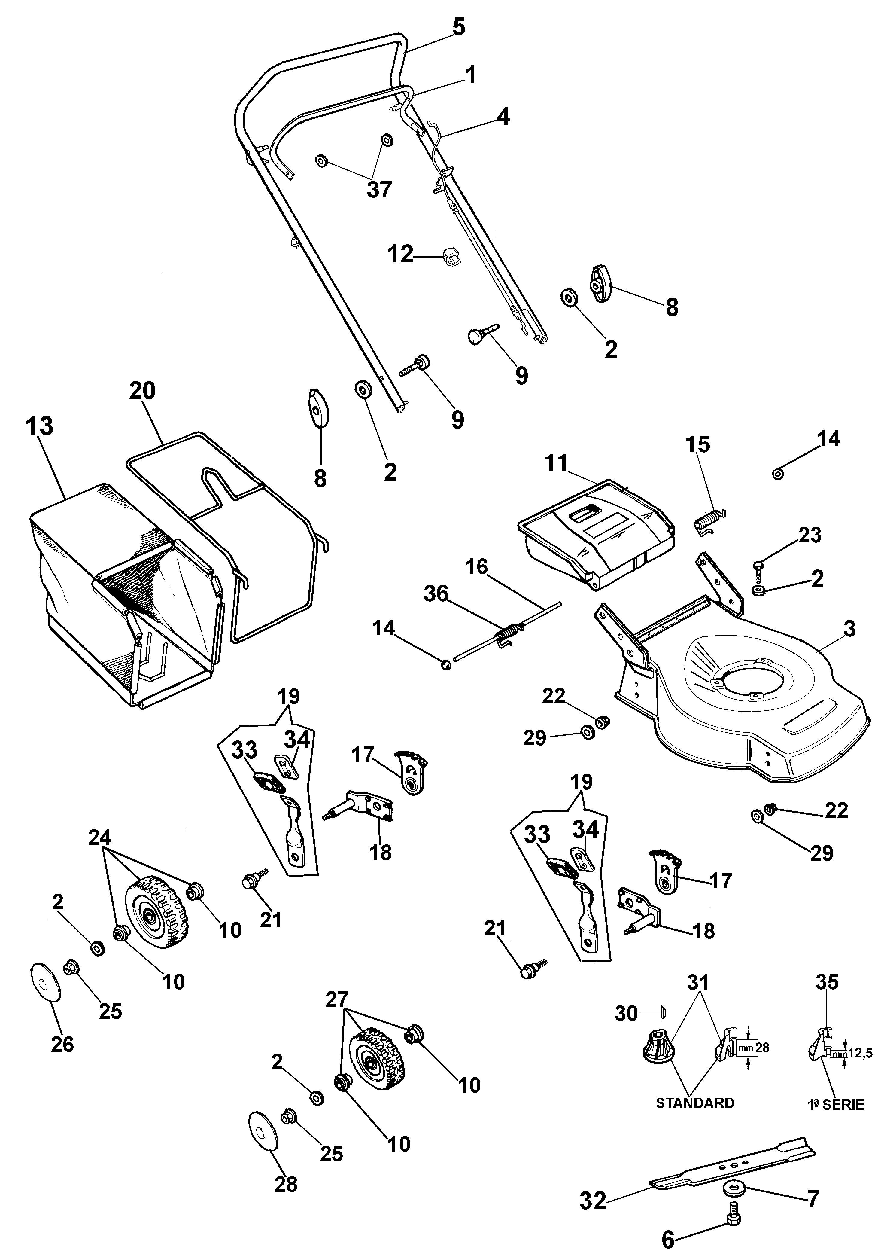 Illustrated parts list