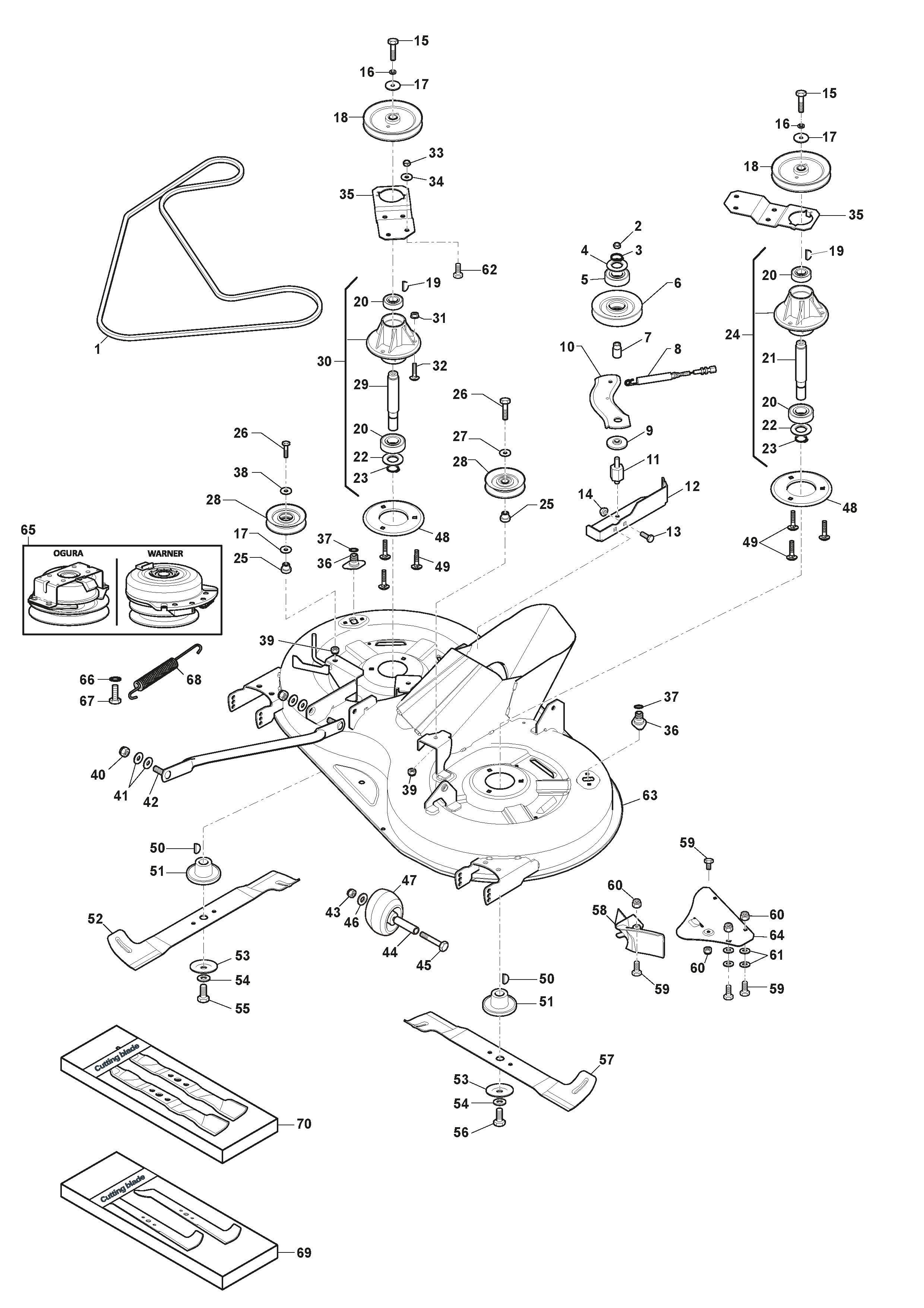 Cutting Plate with Electromagnetic Clutch