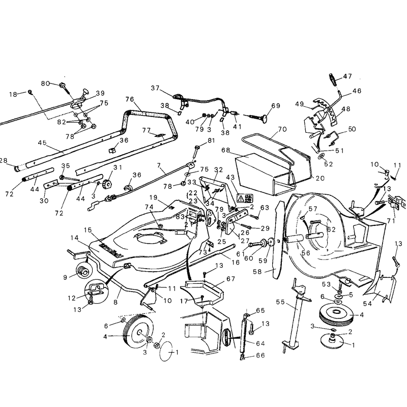 Mountfield MP84009 (01-2000) Parts Diagram, Page 1