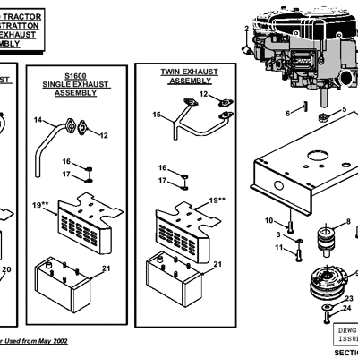 Briggs & Stratton Engine & Exhaust Assembly