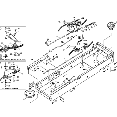 P.T.O. TRANSMISSION ASSY - HANDCLUTCH/BRAKE CONTROL FROM SERIAL 00126...