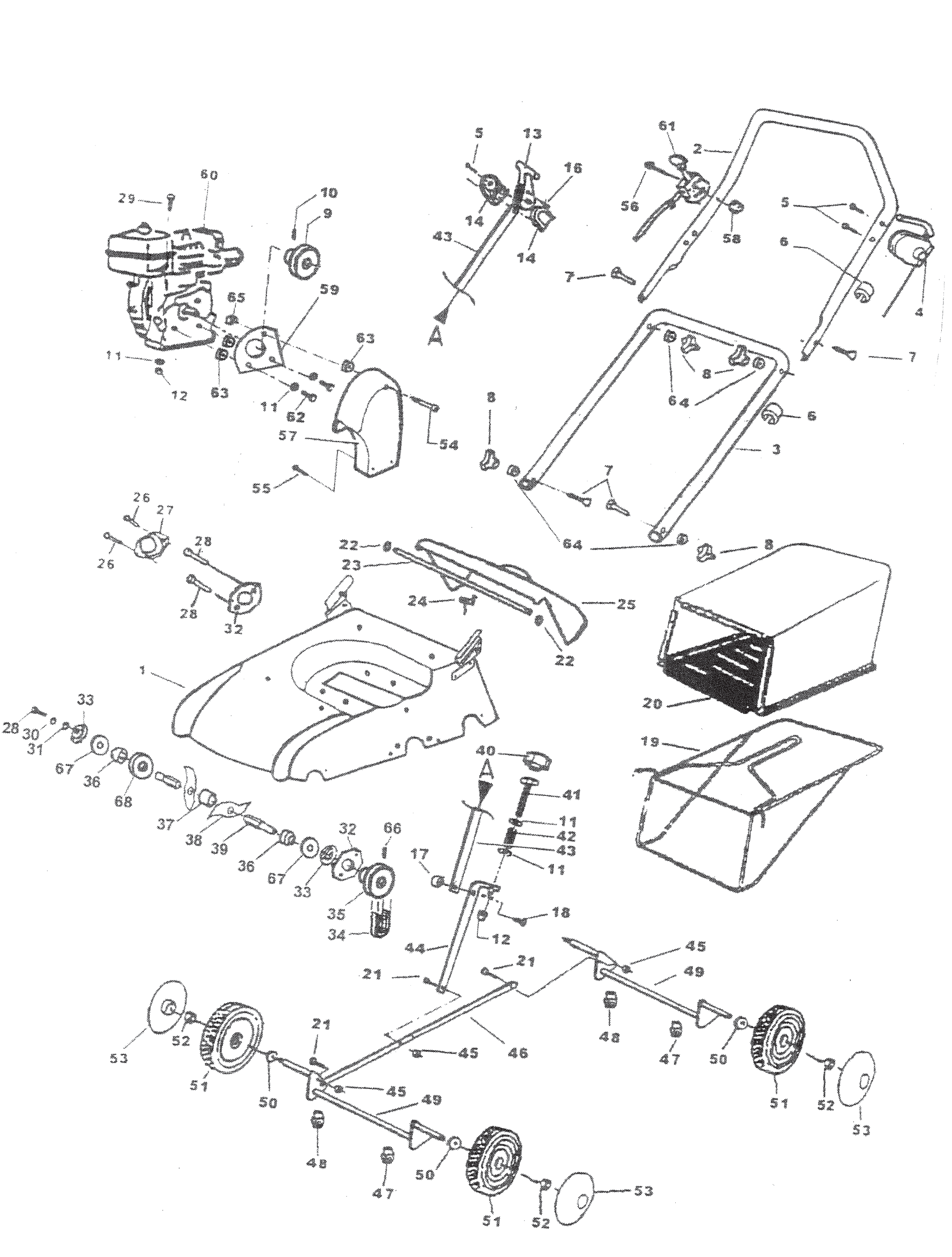 Mountfield S38 (2007) Parts Diagram, Page 1