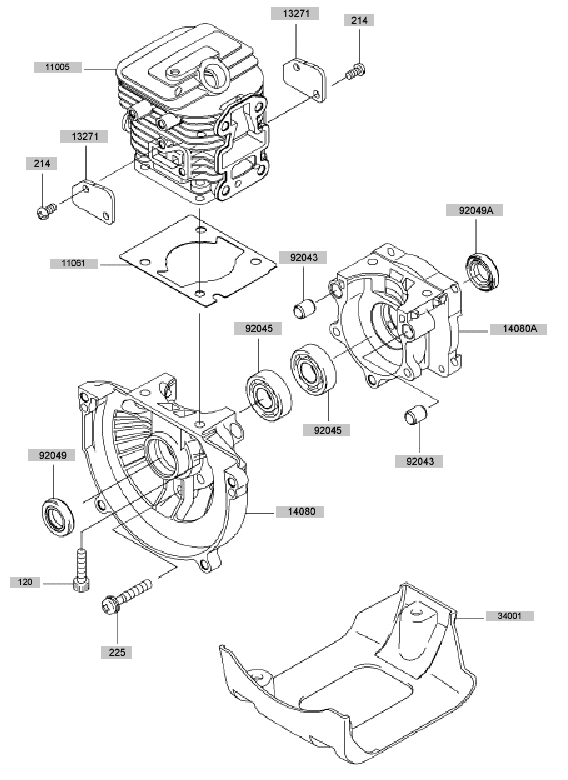 Cylinder - Crankcase