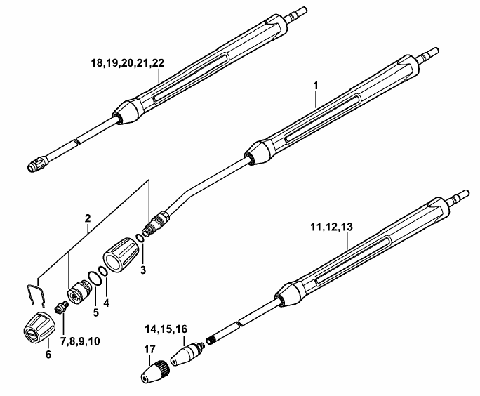 Spray lance-wand