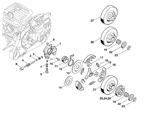 Oil pump - Clutch