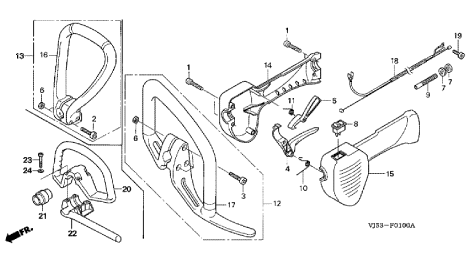 LOOP HANDLE & THROTTLE LEVER 