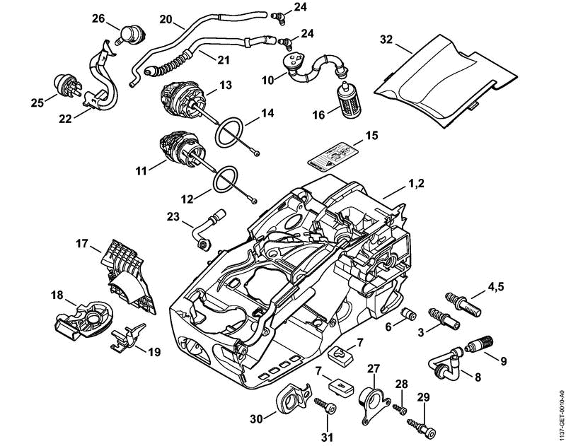 MS193CE-B-MOTOR-HOUSING