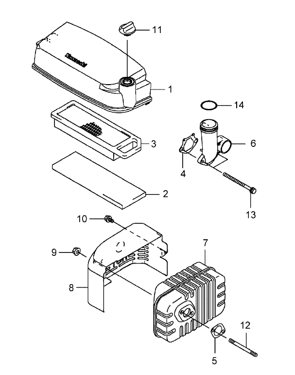 Air Filter & Muffler Assembly