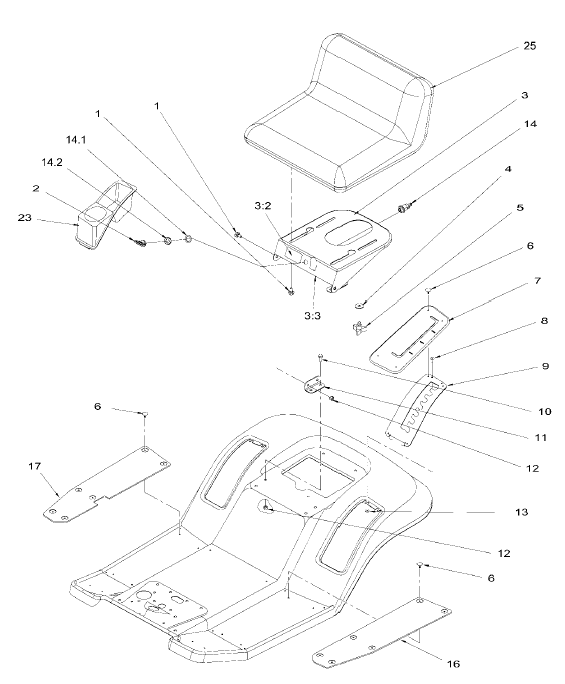 Rear Body & Seat Assembly