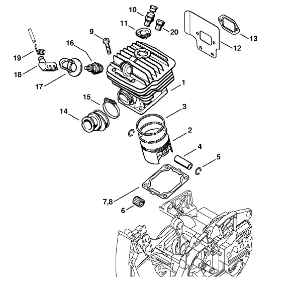 Stihl MS 460 Chainsaw (MS460 Z Magnum) Parts Diagram, AV System