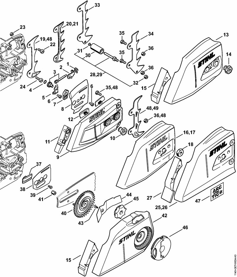 MS362CMRZ-E CHAIN TENSIONER