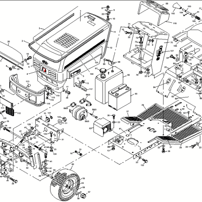 Tractor Chassis and Upper Body Panels