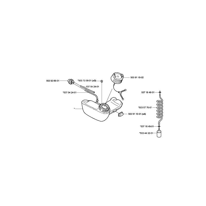 Husqvarna 326HE3 Hedgetrimmer (2004) Parts Diagram, Page 8