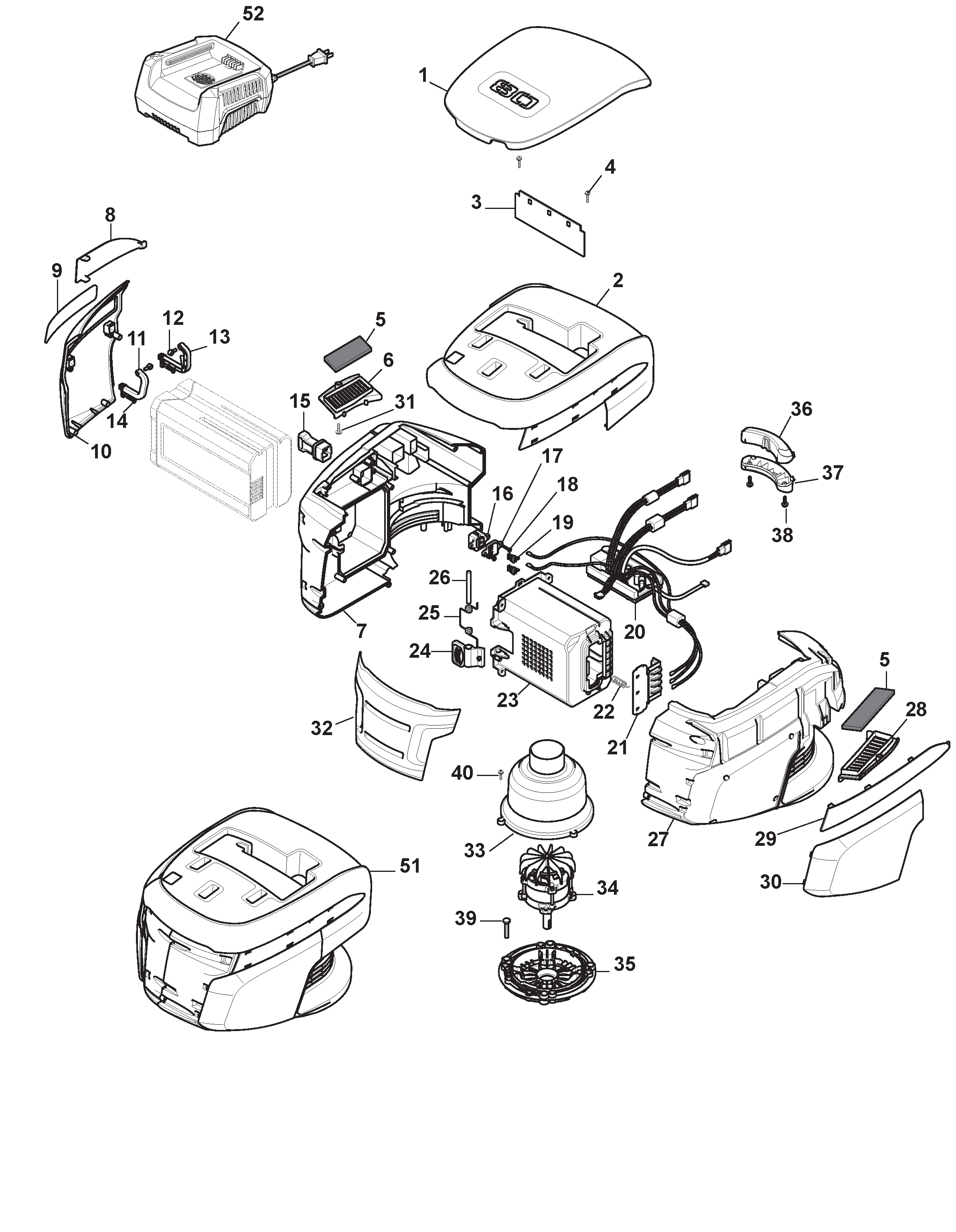 Battery Motor Assy