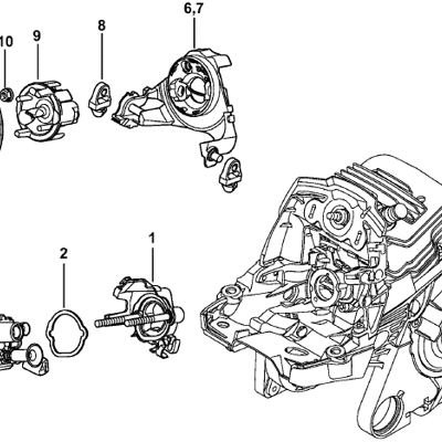 Stihl MS 261 Chainsaw (MS261 Z) Parts Diagram, AV System Stihl MS 261 Chainsaw (MS261 Z) Parts Diagram, AV System