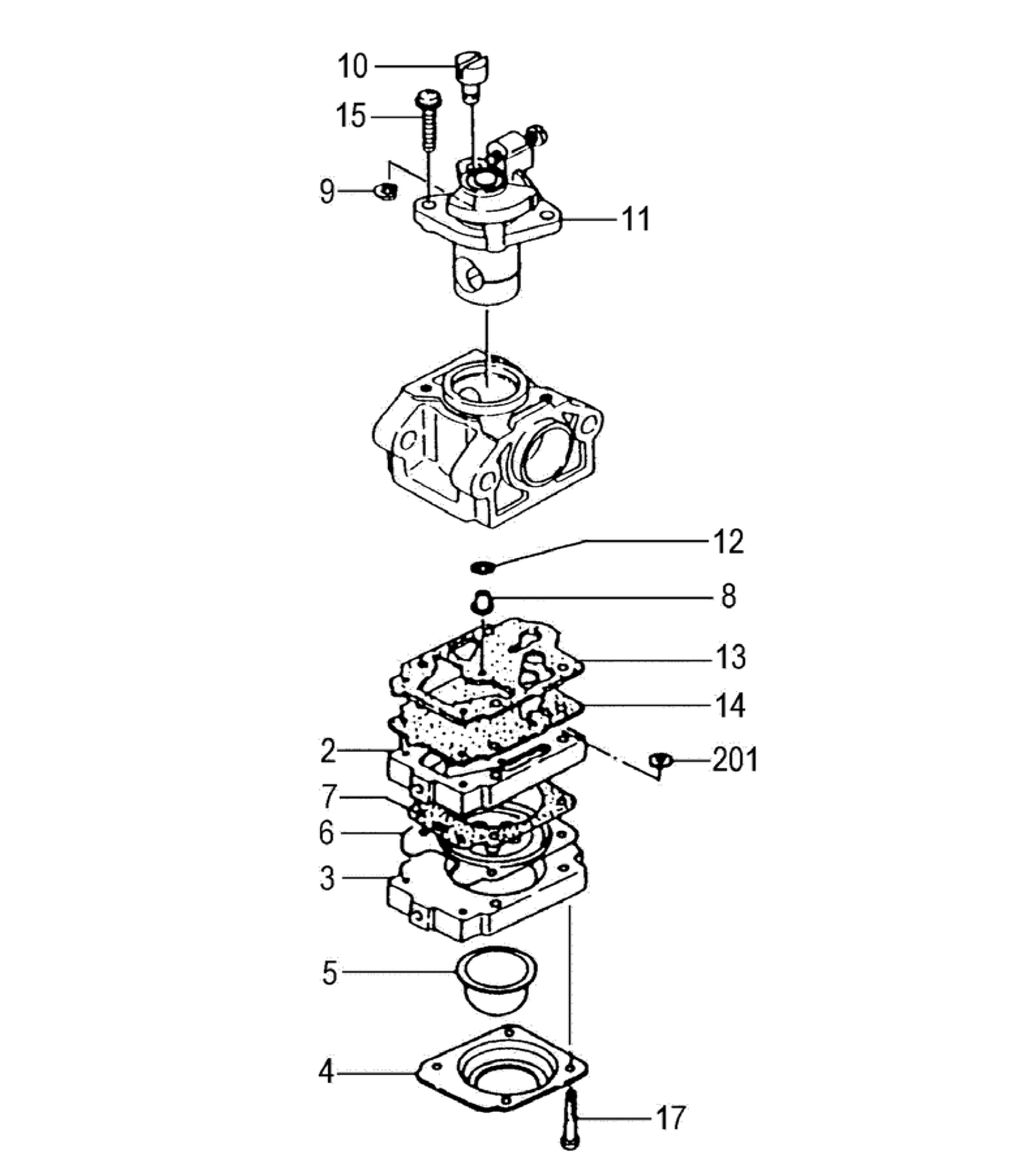 CARBURETOR(SERIAL NO.Z298251-)