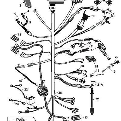 4WD Dial Height Wiring Loom