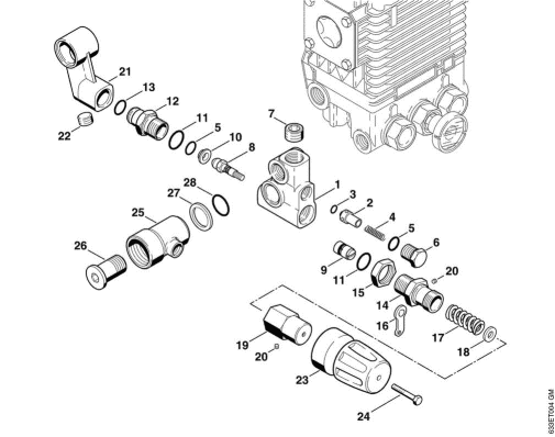 D-Regulation valve block