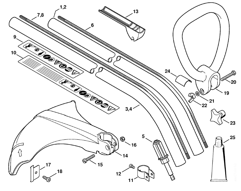 Drive tube assembly, Loop handle