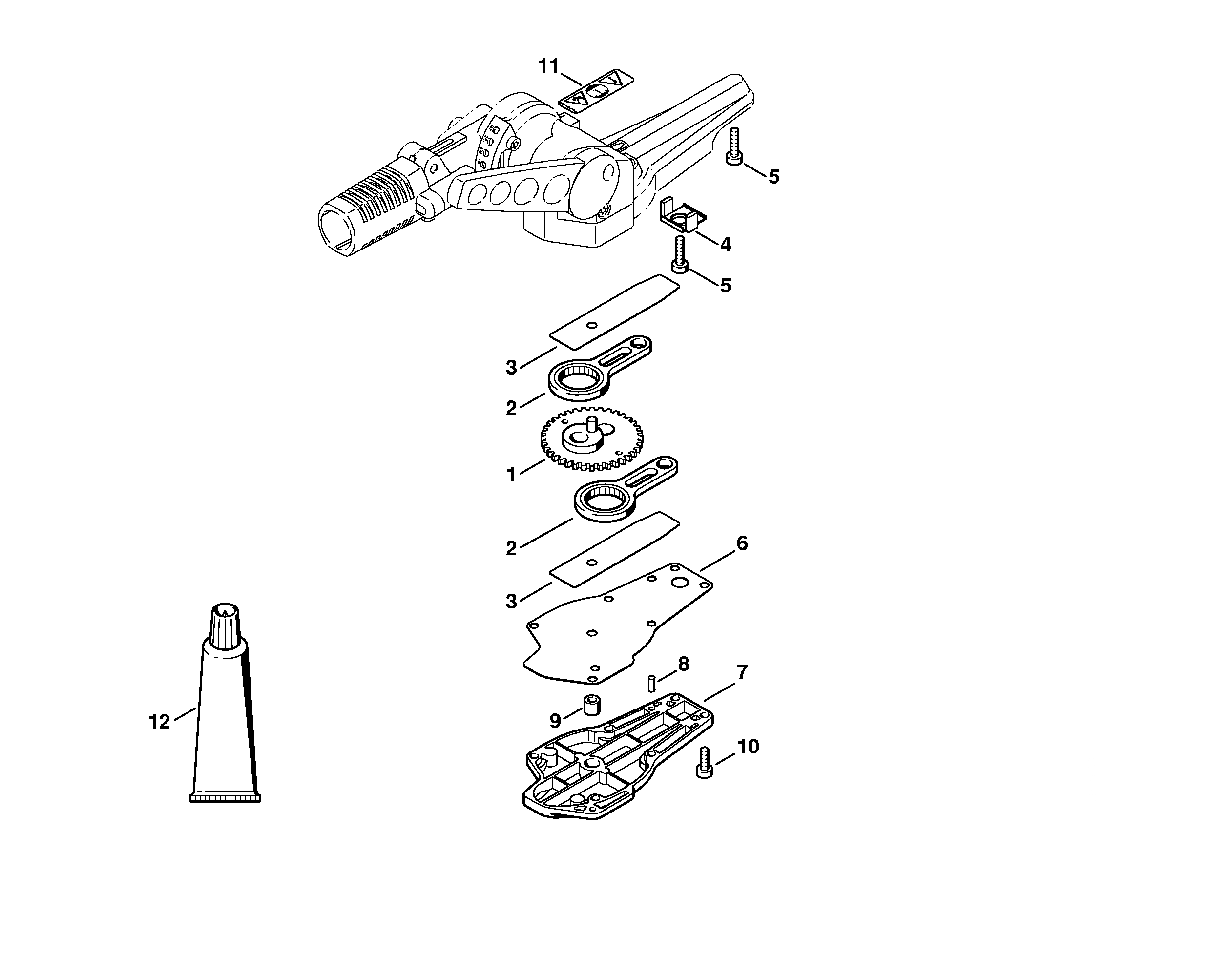 Blade Drive Gear, Adjustable thru 125