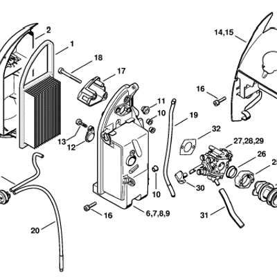 Stihl BR 600 Backpack Blower (BR 600) Parts Diagram, Air Filter Stihl BR 600 Backpack Blower (BR 600) Parts Diagram, Air Filter