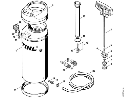 T-Pressurized water tank