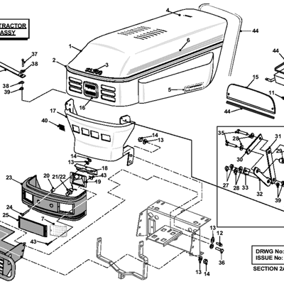Tractor Bonnet Assembly