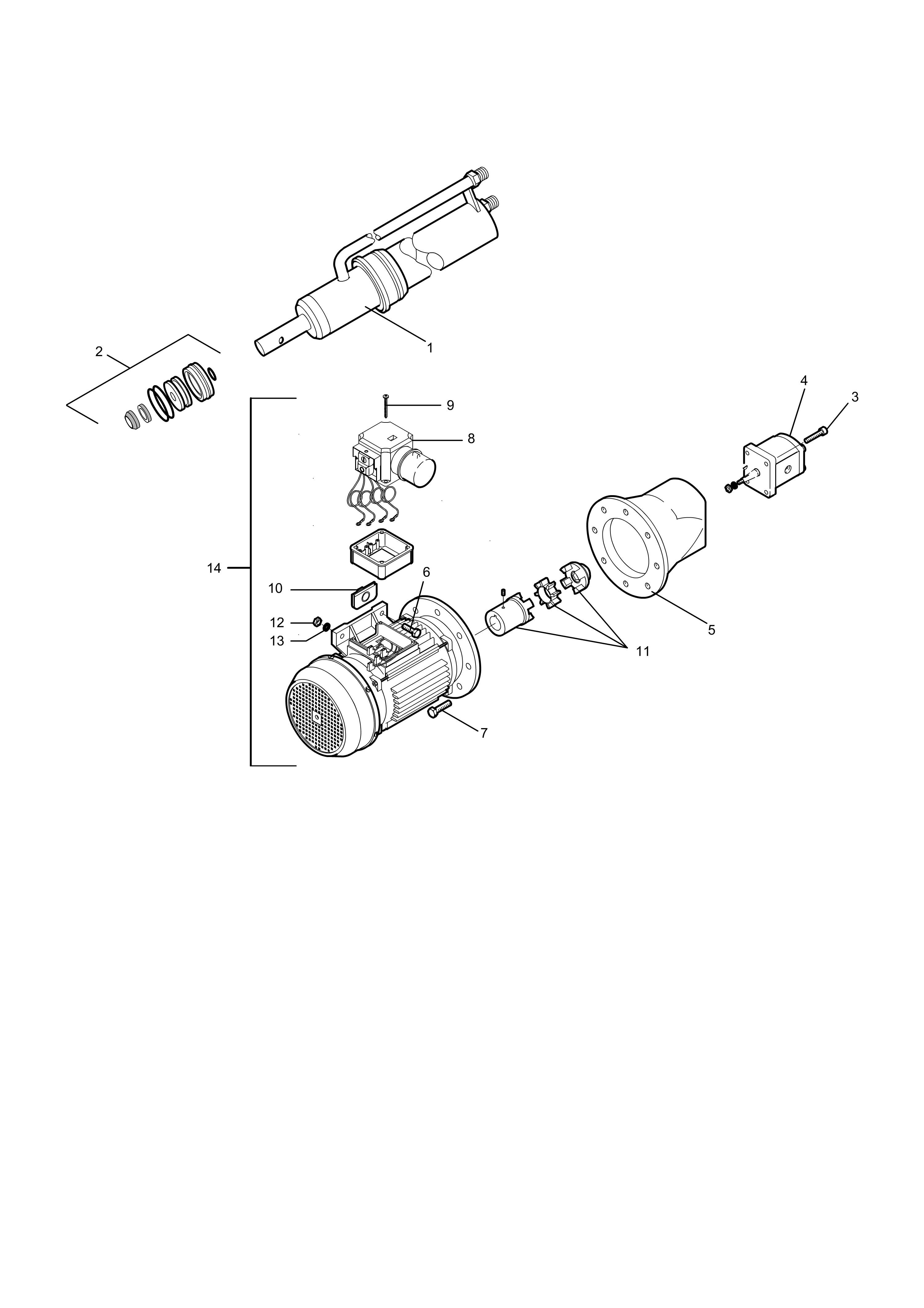 Motor and cylinder