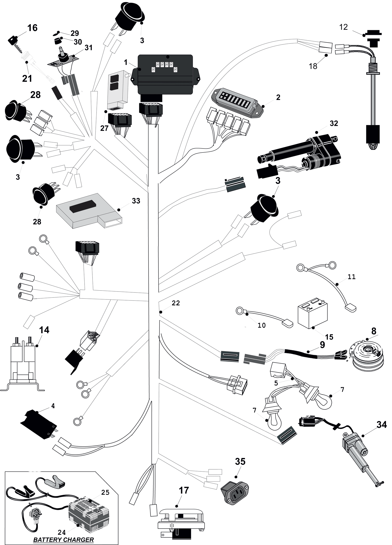 H.E. Wiring Loom